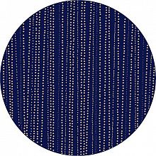 Ковер белый Абстракция 40174-38 КРУГ темно-синий