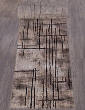 Овальный ковровая дорожка SIERRA D717 BEIGE-BROWN 2