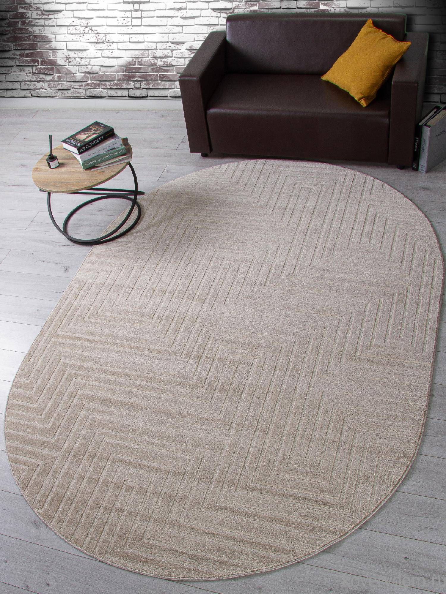 Ковер DIOS F412 LIGHT BEIGE Овал Ковер DIOS F412 LIGHT BEIGE Овал