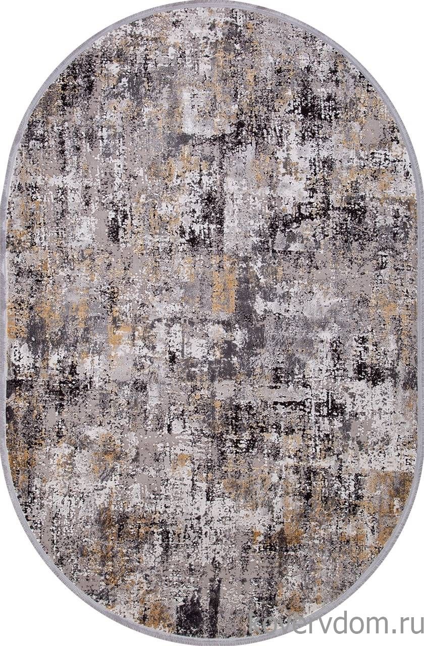Ковер ROXANNE 17162 L.GREY / D.GREY Овал Ковер ROXANNE 17162 L.GREY / D.GREY Овал
