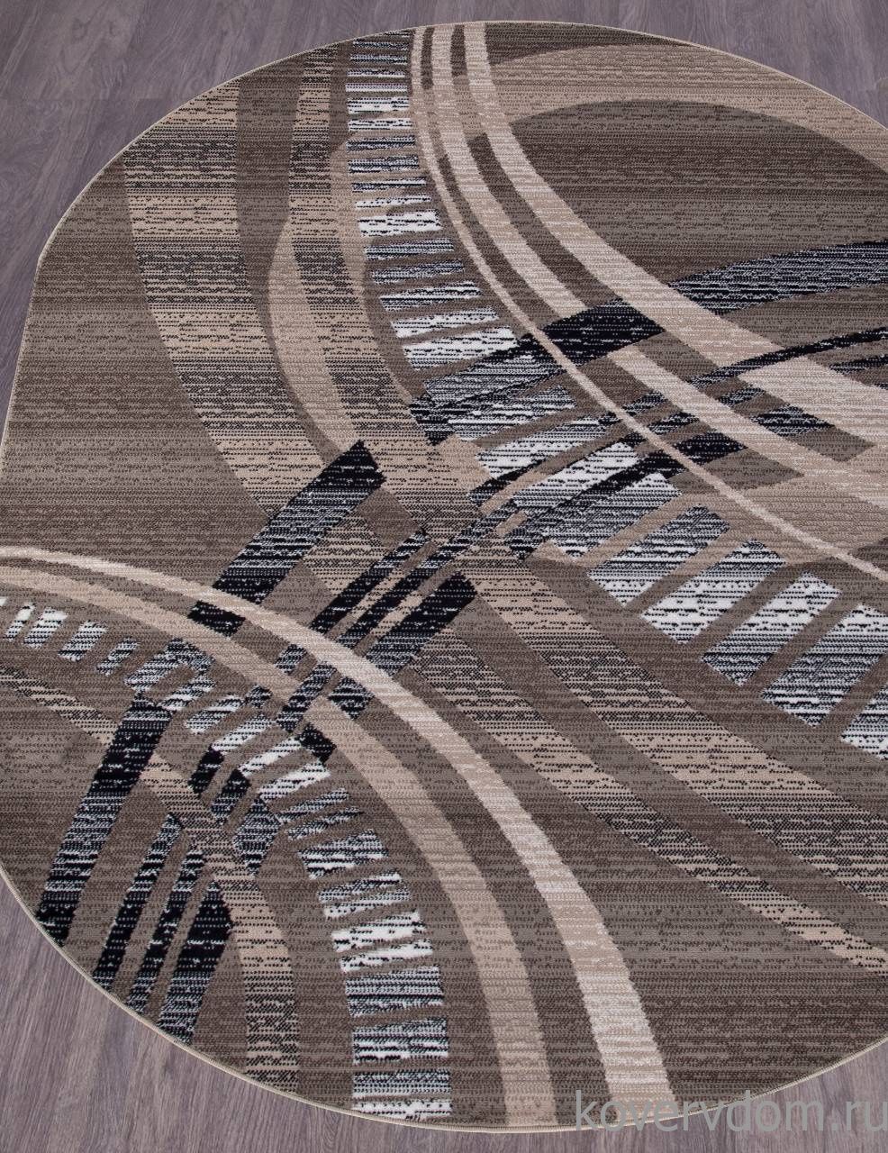 Ковер SIERRA d284 BEIGE-BROWN 2 Овал Ковер SIERRA d284 BEIGE-BROWN 2 Овал