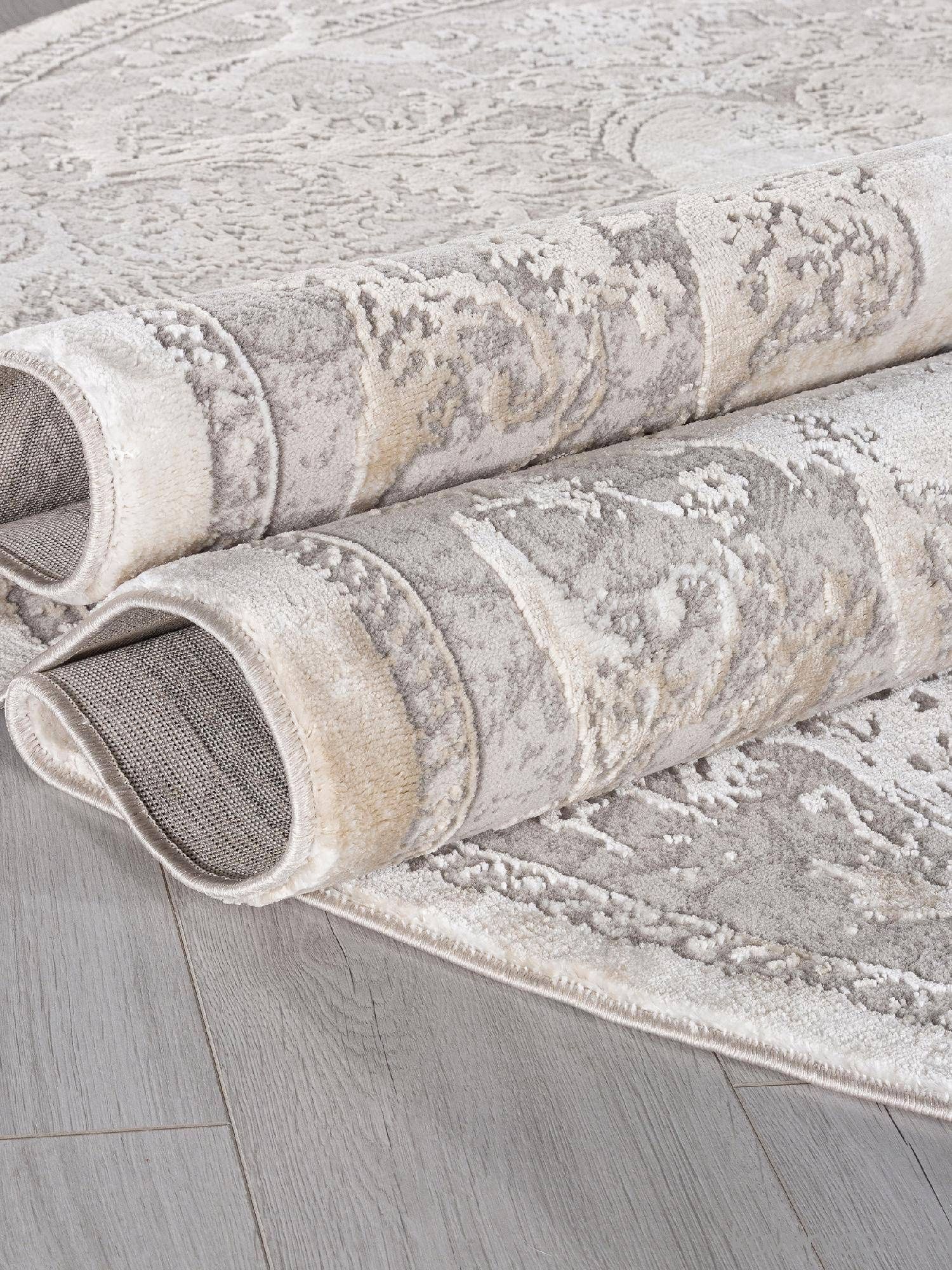 Ковер LUCCI P0047 WHITE / L.BEIGE Овал Ковер LUCCI P0047 WHITE / L.BEIGE Овал