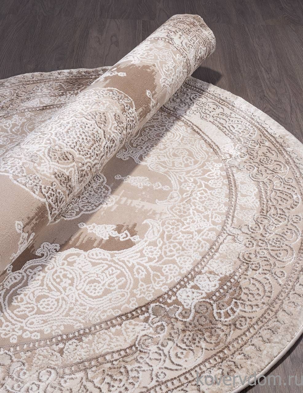 Ковер ARMINA 03704A BROWN / BROWN Круг Ковер ARMINA 03704A BROWN / BROWN Круг