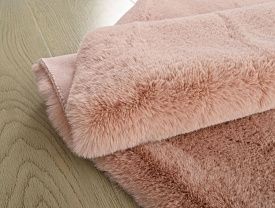 Круглый ковер из искусственного меха RABBIT PREMIUM MS1000 PINK Круг
