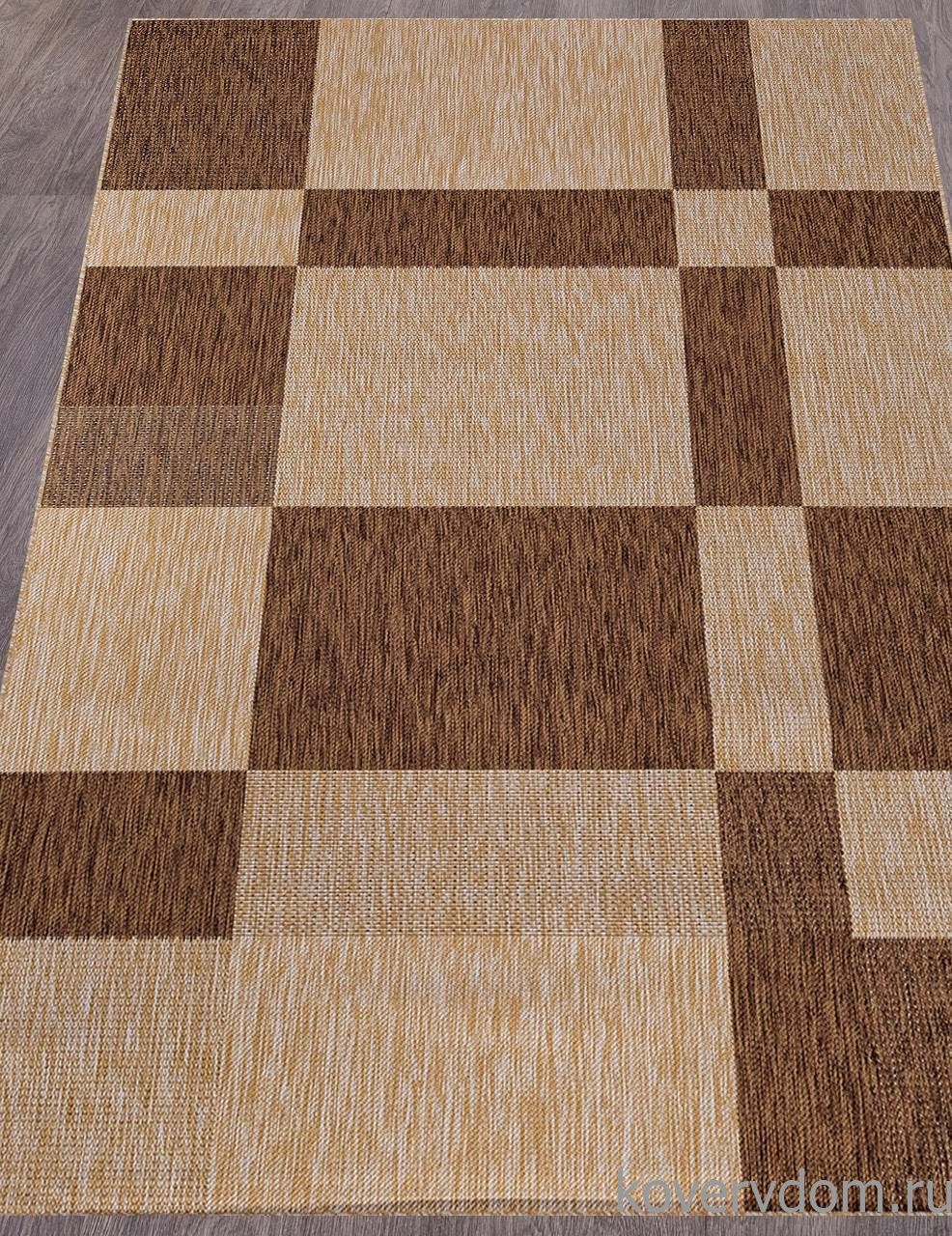Ковер циновка VEGAS S005 BEIGE-BROWN