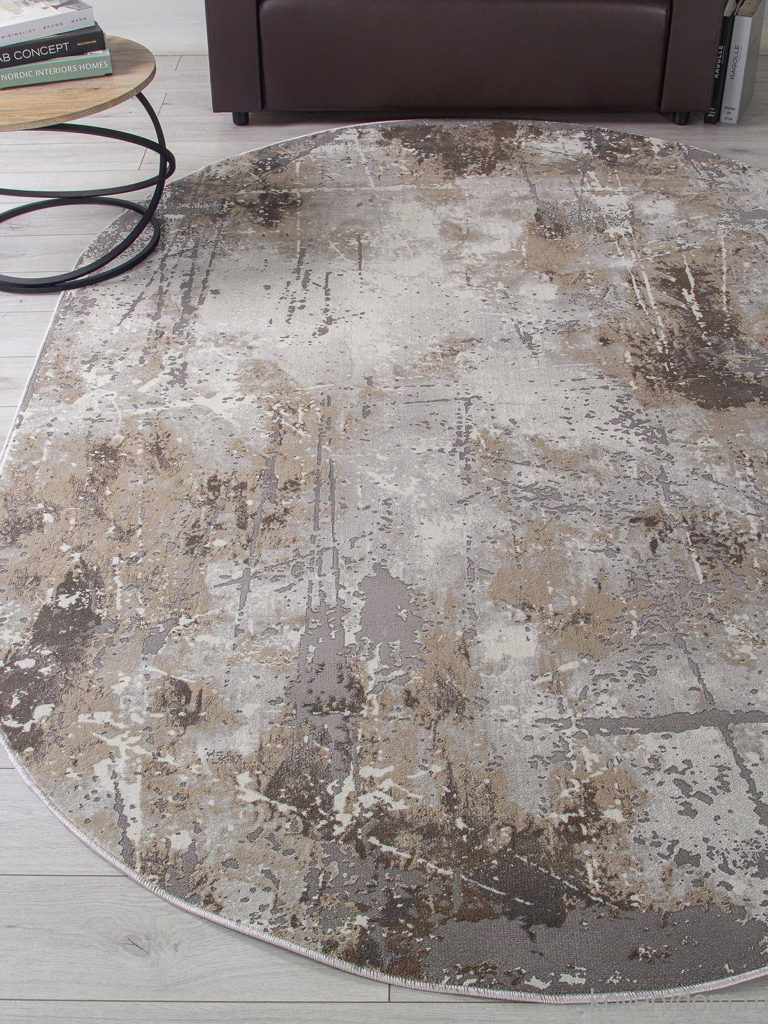 Ковер GRAFF 3433 GRAY-BEIGE Овал