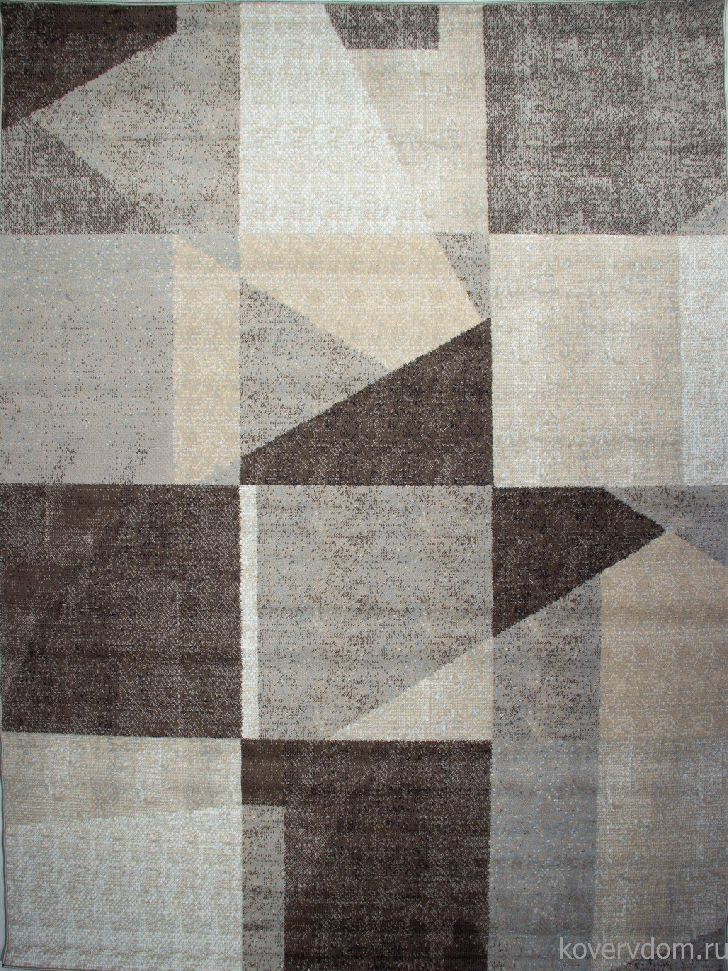 Ковер PRAGA 06052A BROWN / TOZ GRI