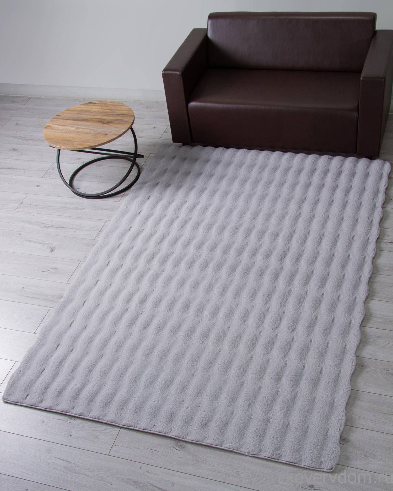 Ковер из искусственного меха BUBBLE PX1000 SILVER