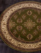 Круглый ковер зеленый OLYMPOS d064 GREEN Круг