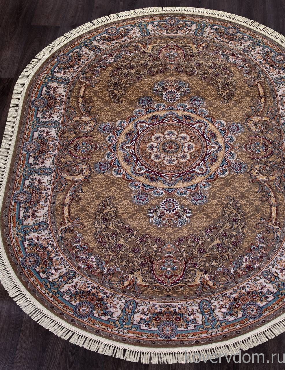 Ковер SHAHREZA D728 BROWN Овал