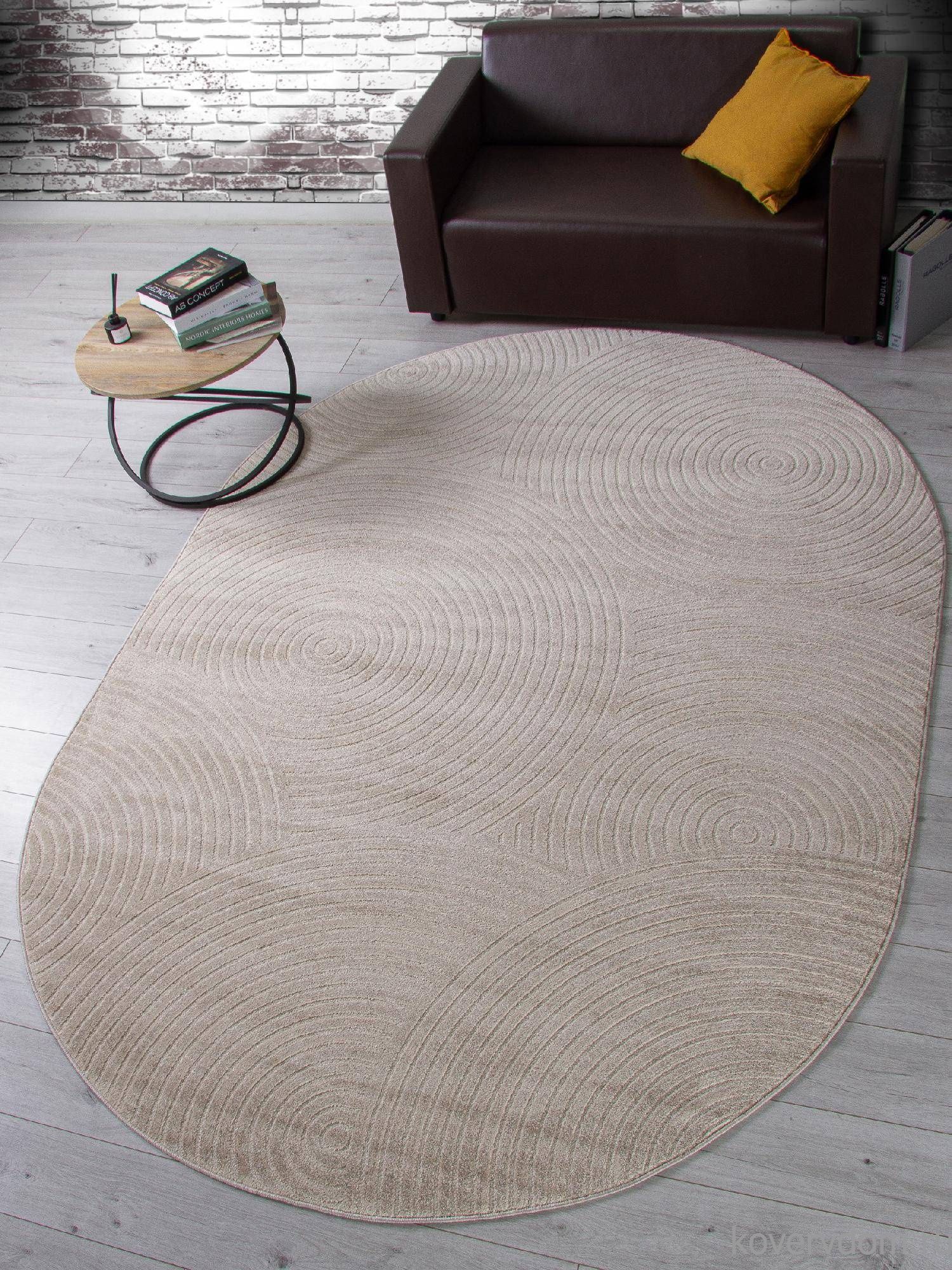 Ковер DIOS F410 LIGHT BEIGE Овал Ковер DIOS F410 LIGHT BEIGE Овал