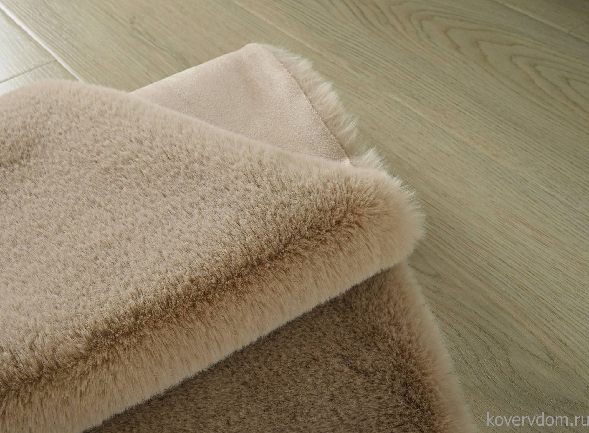 Ковер из искусственного меха RABBIT PREMIUM MS1000 BEIGE Круг