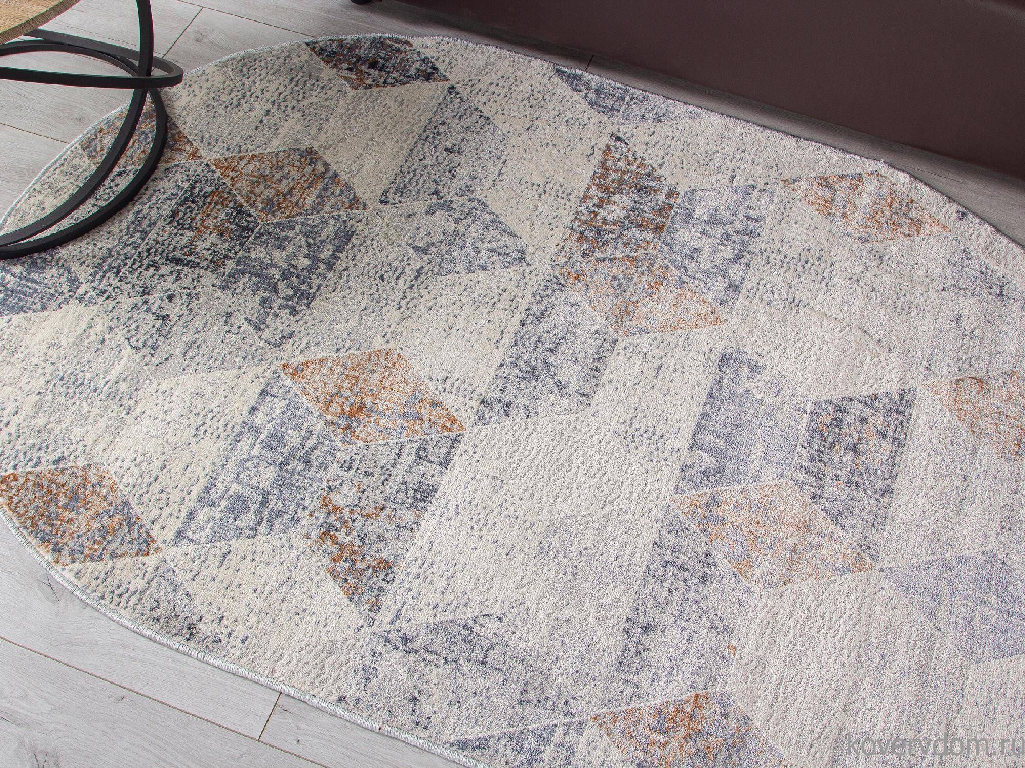 Ковер ZUMMA F257 ORANGE Овал