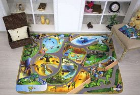 Детский развивающий 3D ковер House of Kids Сказочный Зоопарк 86027