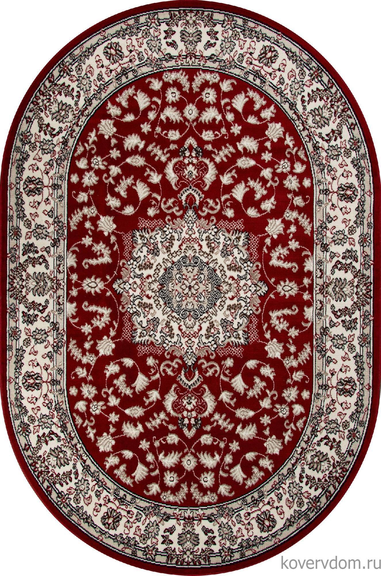 Ковер GAVANA D412 RED Овал