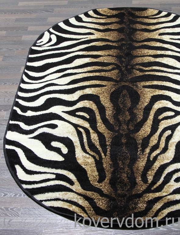 Ковер SUNRISE 2 D053 BLACK-CREAM Овал