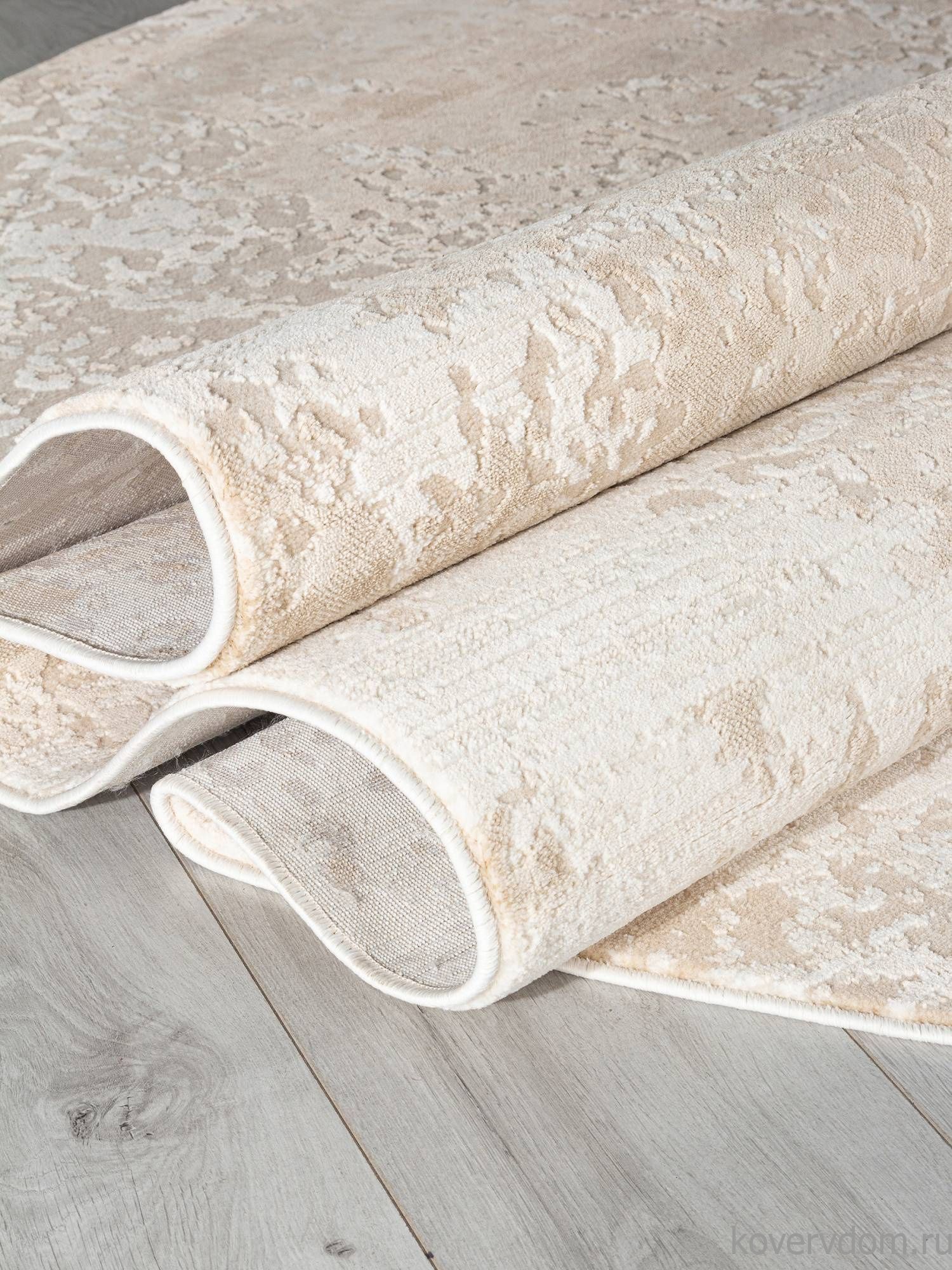 Ковер SIESTA M028A LIGHT BEIGE / BEIGE Овал