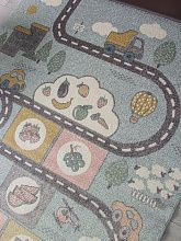 Круглый ковер с дорогами IZUMRUD C214 MULTICOLOR