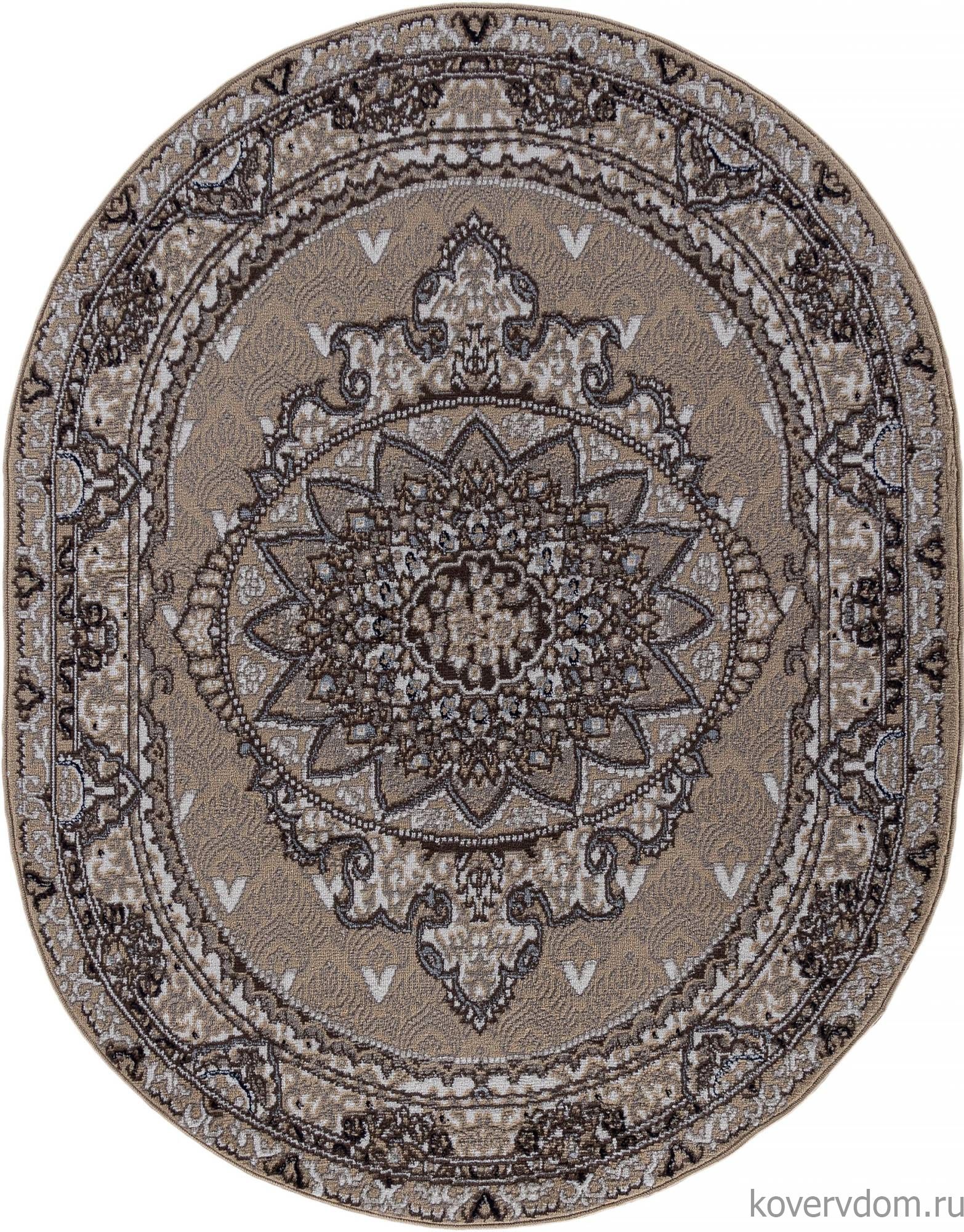 Ковер PRAGA 06021A BEIGE / BEIGE Овал