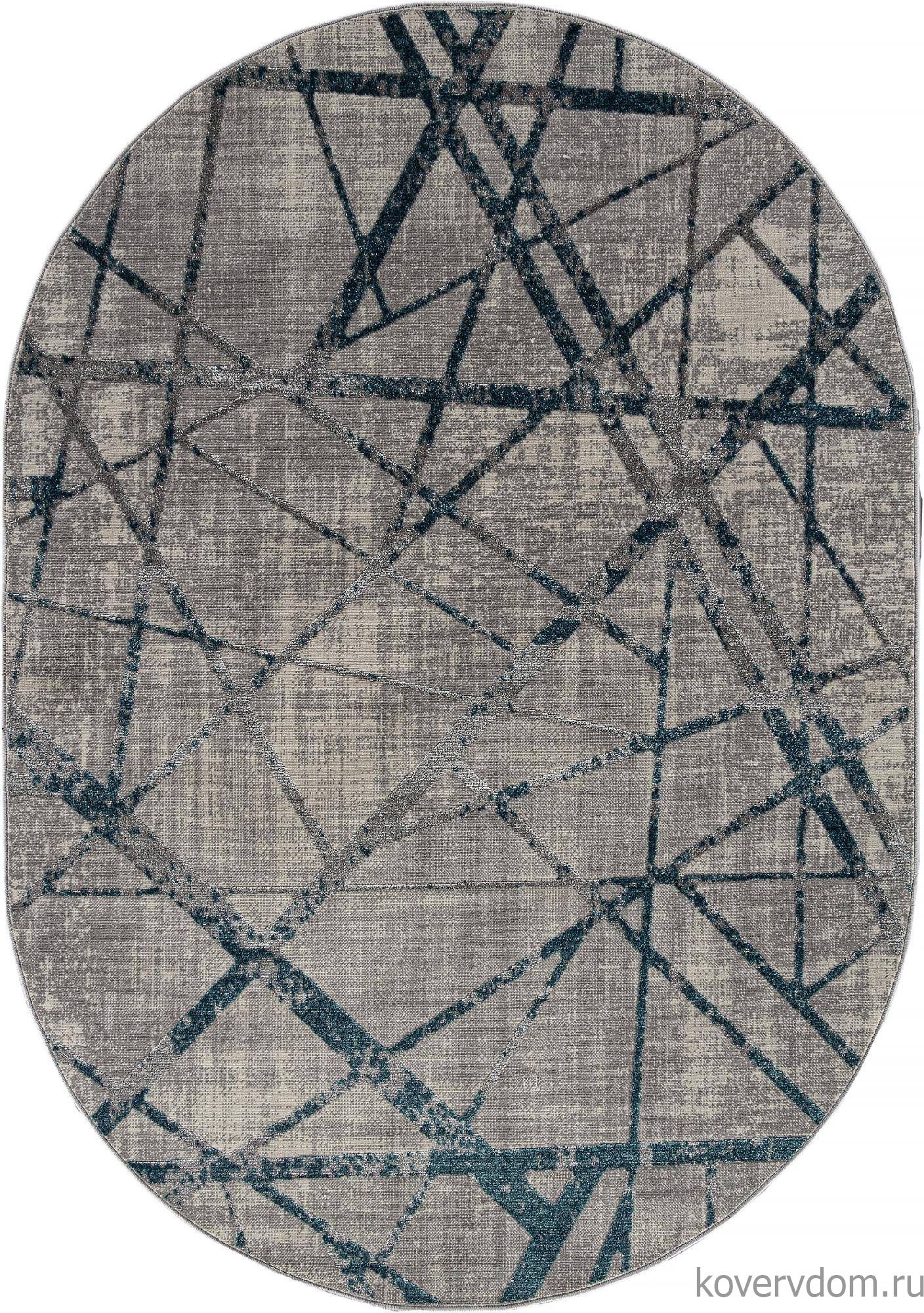 Ковер LIMAN F478 GRAY-BLUE Овал Ковер LIMAN F478 GRAY-BLUE Овал