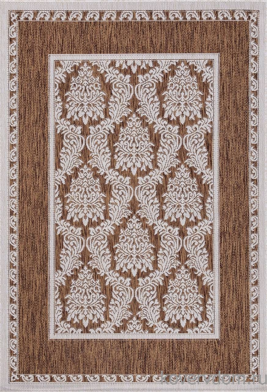 Ковер циновка VEGAS S001 BROWN-CREAM