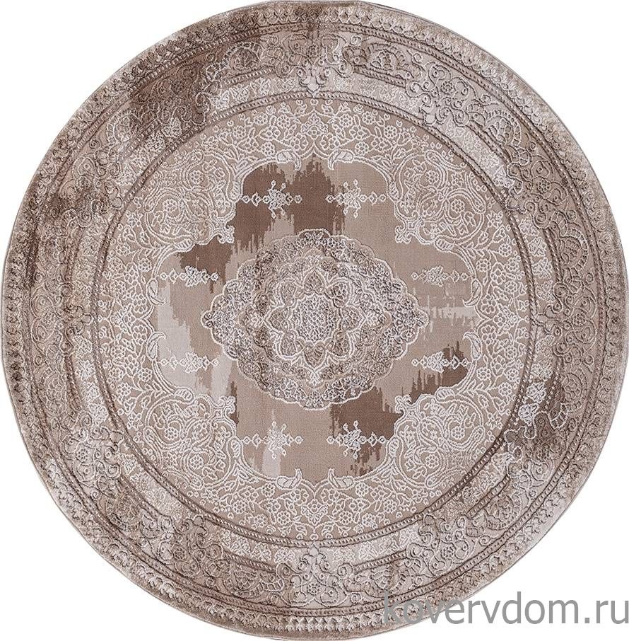 Ковер ARMINA 03704A BROWN / BROWN Круг Ковер ARMINA 03704A BROWN / BROWN Круг