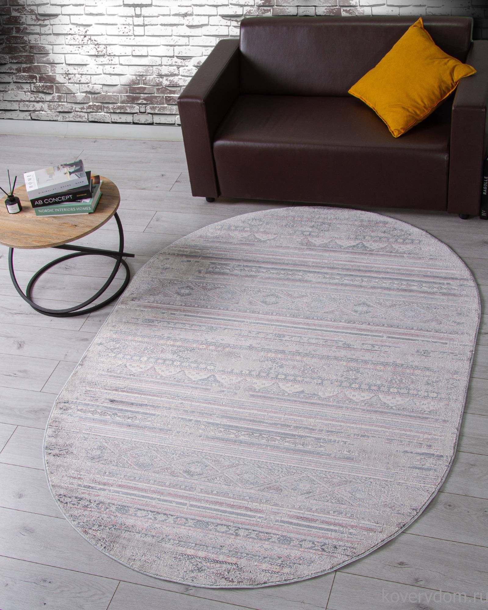 Ковер ZUMMA F260 PINK Овал