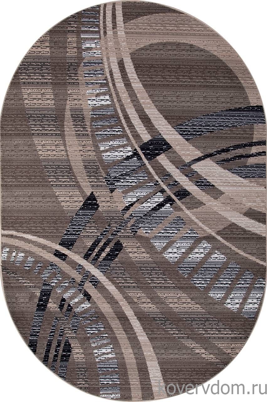 Ковер SIERRA d284 BEIGE-BROWN 2 Овал Ковер SIERRA d284 BEIGE-BROWN 2 Овал